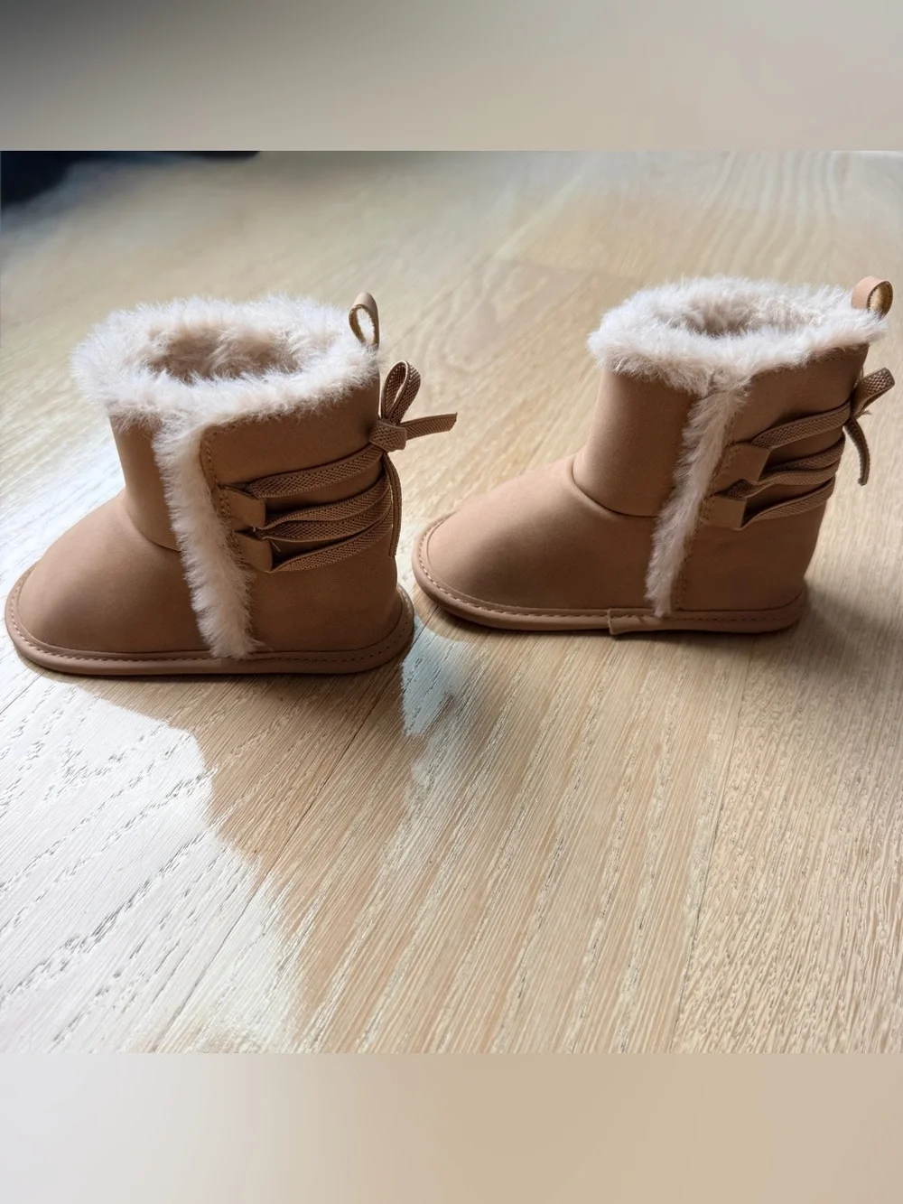 Carter’s Baby Girl Teddy Fleece Boot - Brown - 6-9 Months